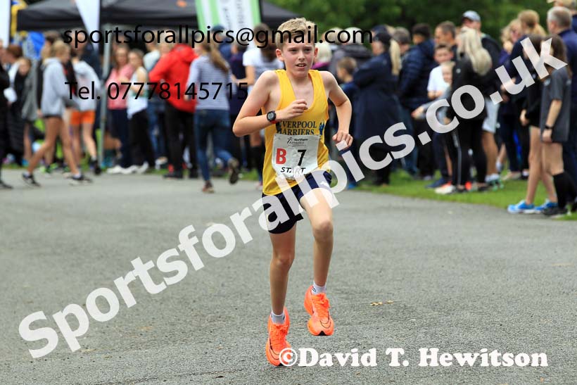Boys under-13s 2023 Northern 6 and 4 Stage Relays and Youngsters, Birkenhead Park, Wirral.  Photo: David T. Hewitson/Sports for All Pics